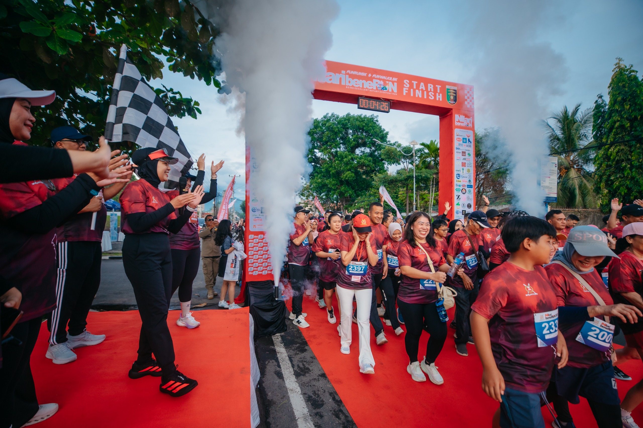 Ketua TP PKK Lampung Buka INIlari beneRun, Dorong Kolaborasi INI dan Masyarakat